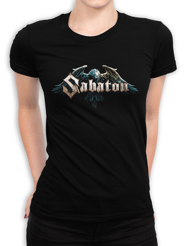 фото Футболка женская design heroes группа sabaton черная 2xl