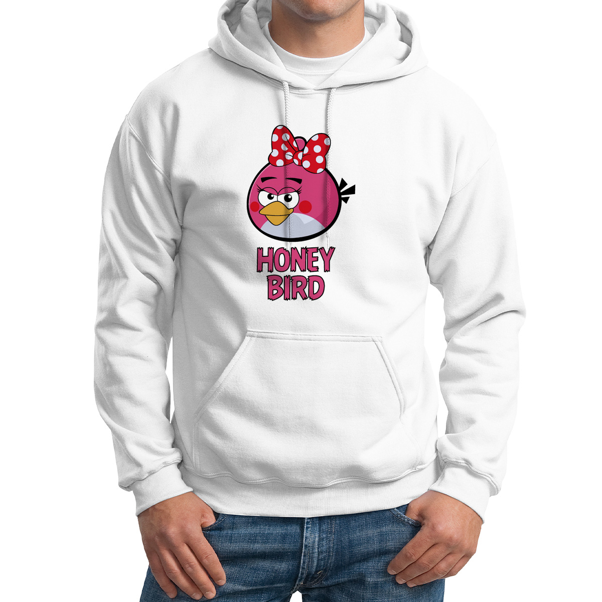 

Худи унисекс CoolPodarok Honey bird белое 62 RU, CX62M0113950