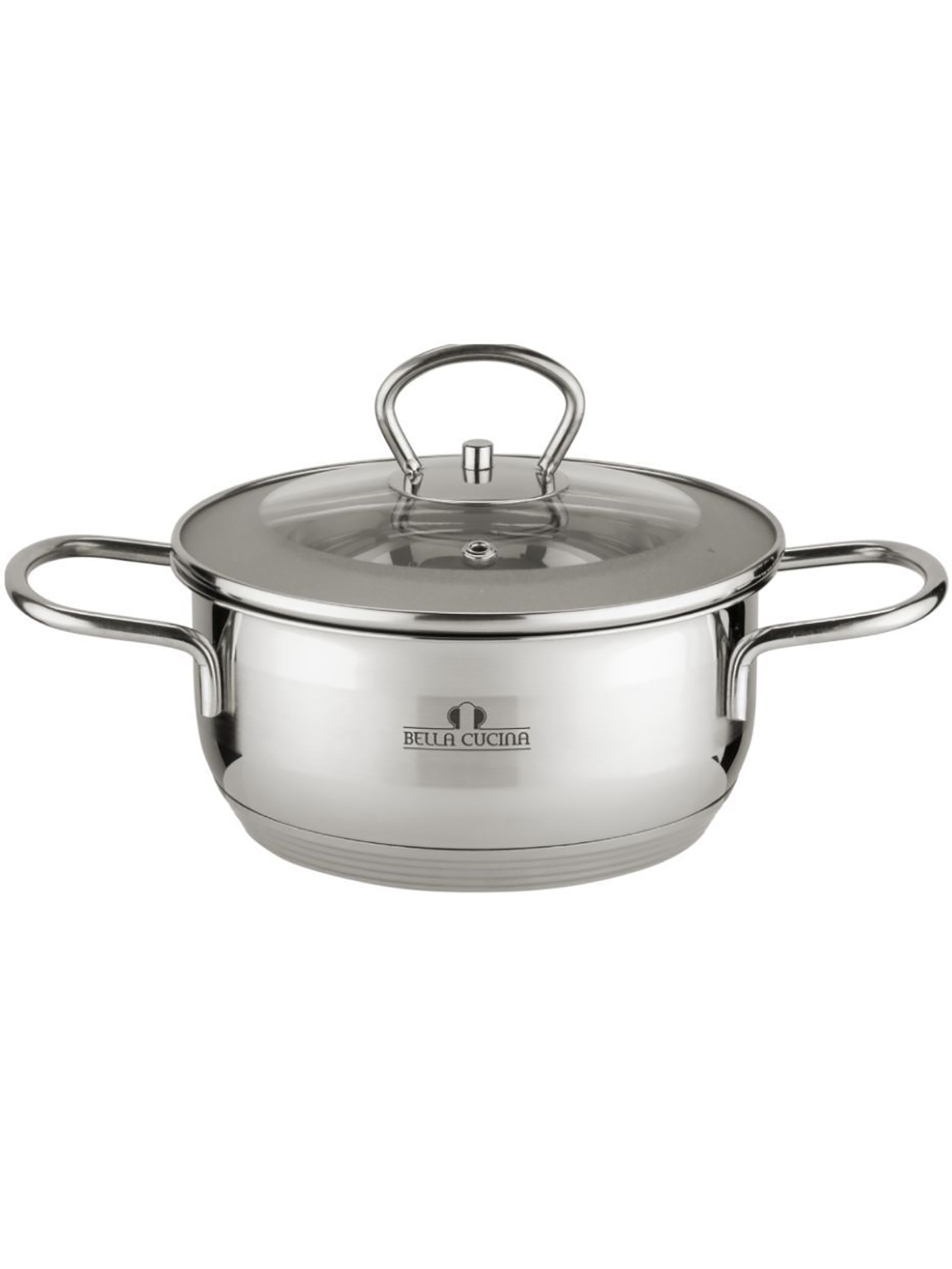 

Кастрюля из нержавеющей стали, 2,2 л, Bella Cucina, 2006-BC, Серебристый