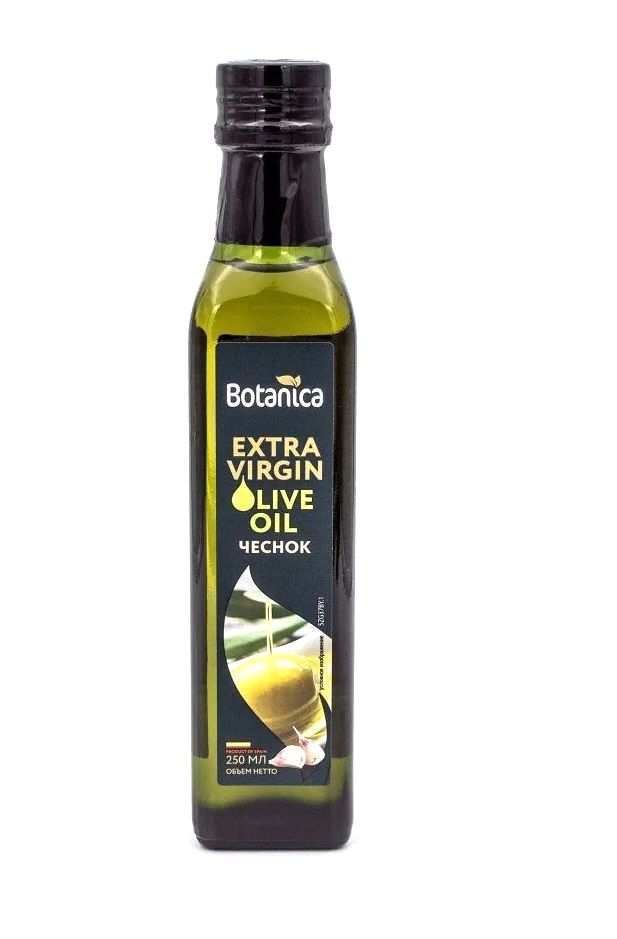 Оливковое масло Botanica Extra Virgin нерафинированное с чесноком 250 мл