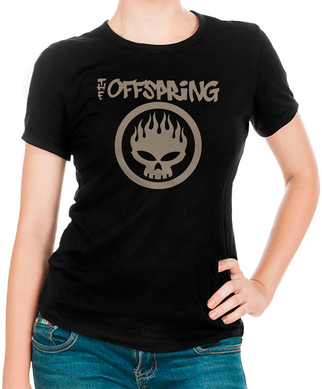 

Футболка женская Design Heroes The Offspring черная XL, Черный, "The Offspring"