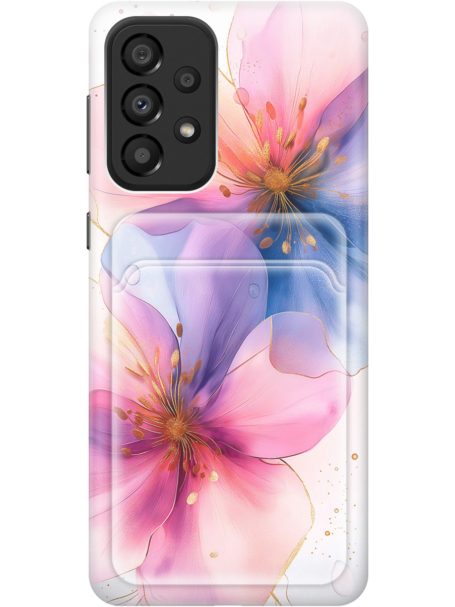 

Силиконовый чехол на Samsung Galaxy A33 5G с принтом с карманом для карты 818701, Белый;синий;прозрачный;розовый, 740132923