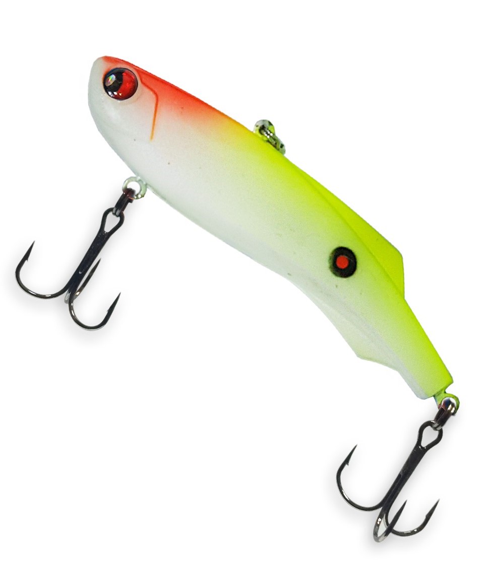 

Раттлин виб для зимней рыбалки BAT SHIRITEN VIBE 73 BT034 16 гр. silicon цв. 925, Белый;зеленый;красный, SHIRITEN VIBE