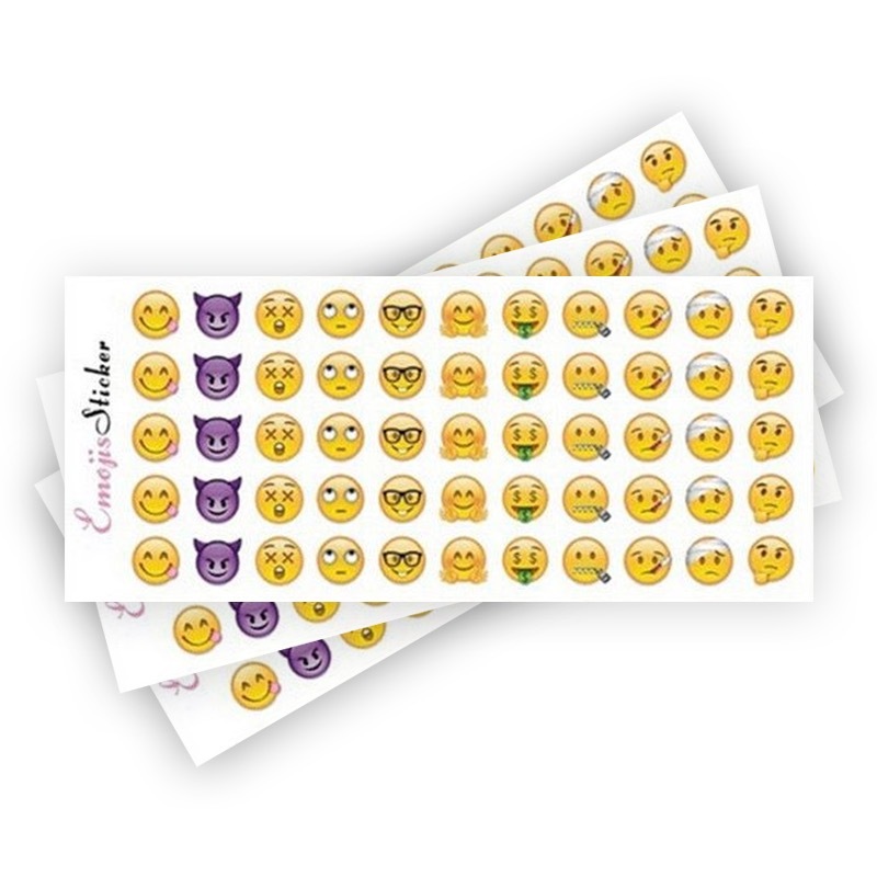 фото Набор наклеек emoji для записей (660 шт) (диаметр одного 12мм) cash&carry store