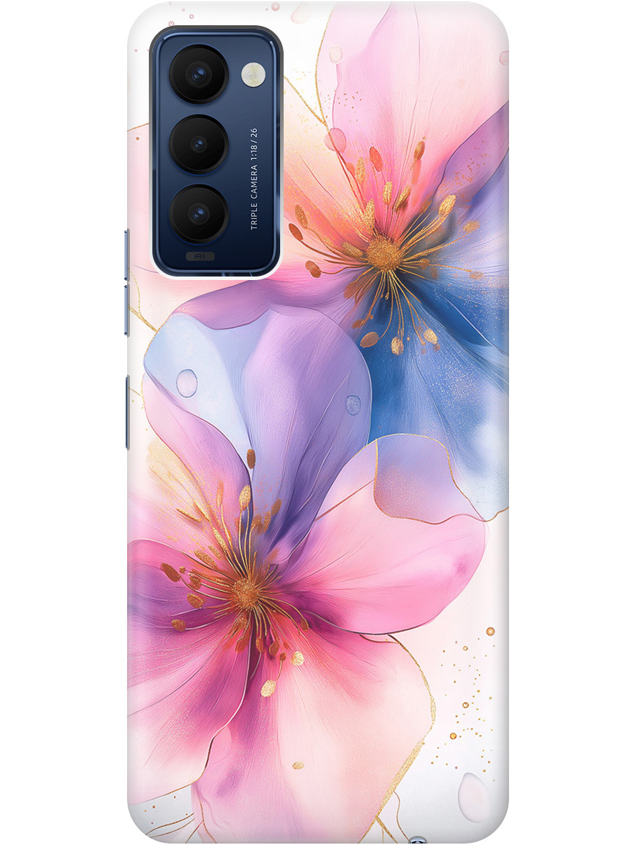 

Силиконовый чехол на Tecno Camon 18 / 18P с принтом "Магические цветочки", Прозрачный;белый;розовый;синий, 741735923