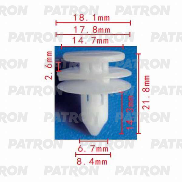 

Клипса Автомобильная PATRON P370151