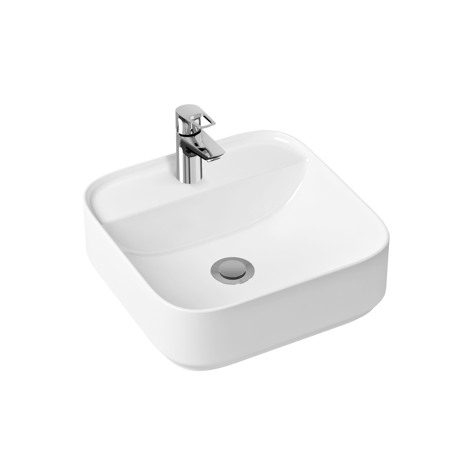 

Комплект 2 в 1 Lavinia Boho Bathroom Sink Slim 21510384, накладная раковина 42 см