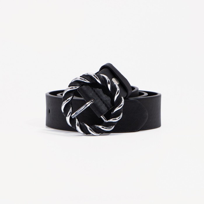 

Ремень женский NoBrand 7755430 чёрный, 115 см, Черный, 7755430