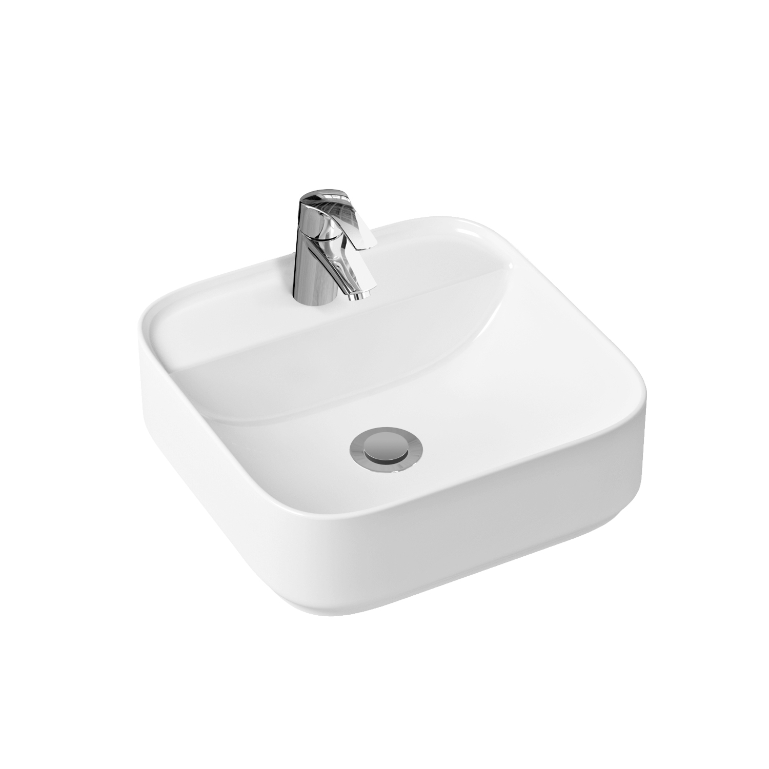 

Комплект 2 в 1 Lavinia Boho Bathroom Sink Slim 21510424, накладная раковина 42 см