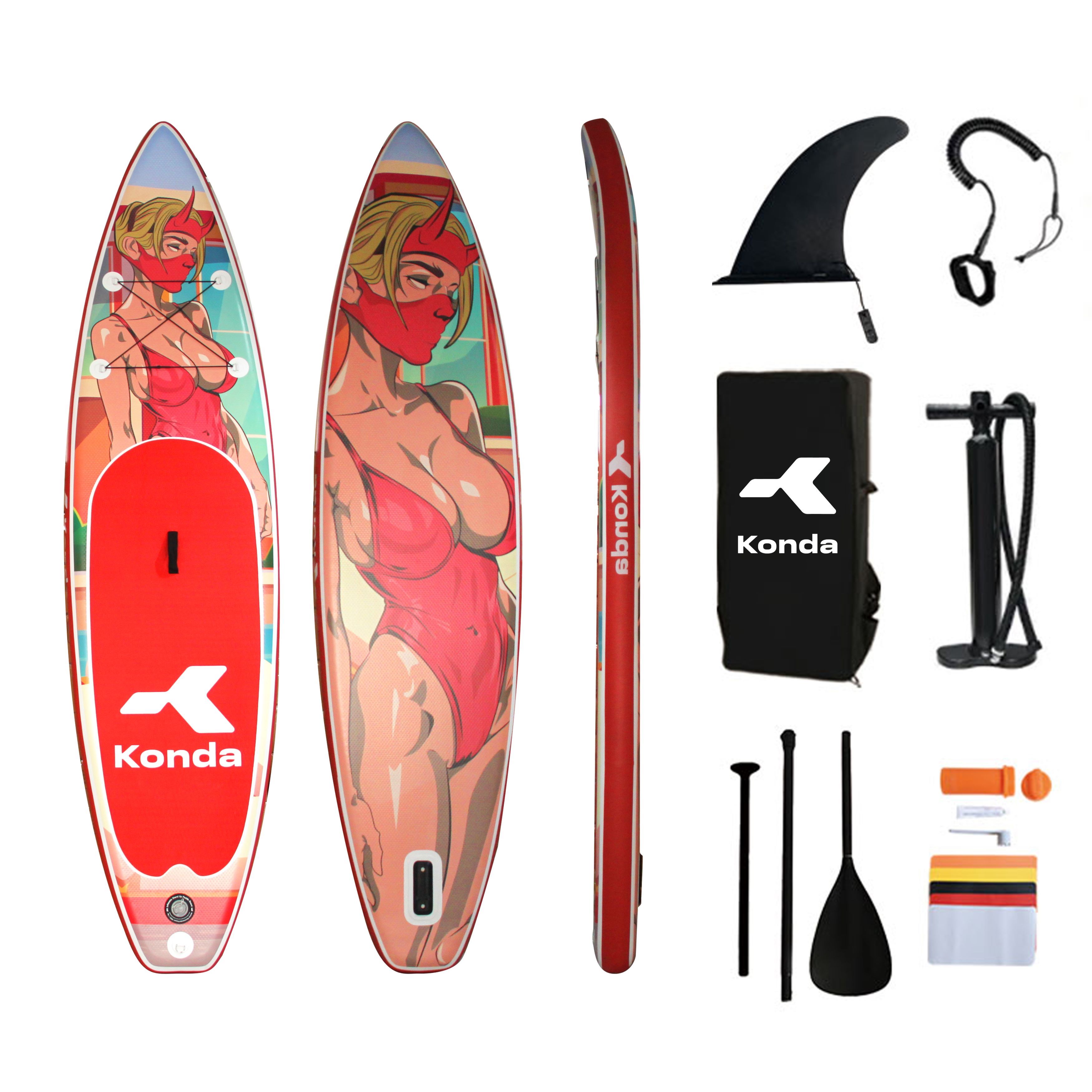 Sup-доска Konda Girl 11', 335x84x15 см, до 180 кг, в комплекте, KND1302