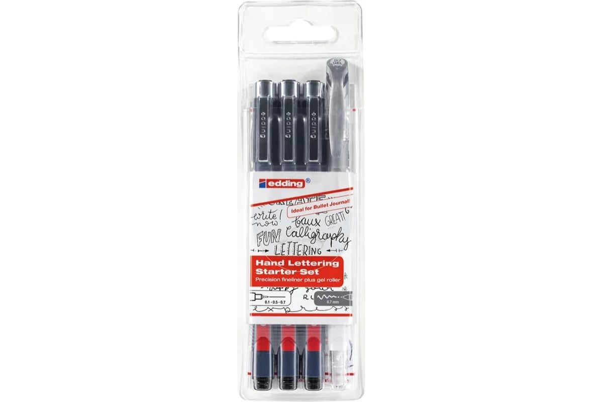 

edding Набор Tangle Outline edding 1800 - 3 штуки, 2185 - 1 штука Набор