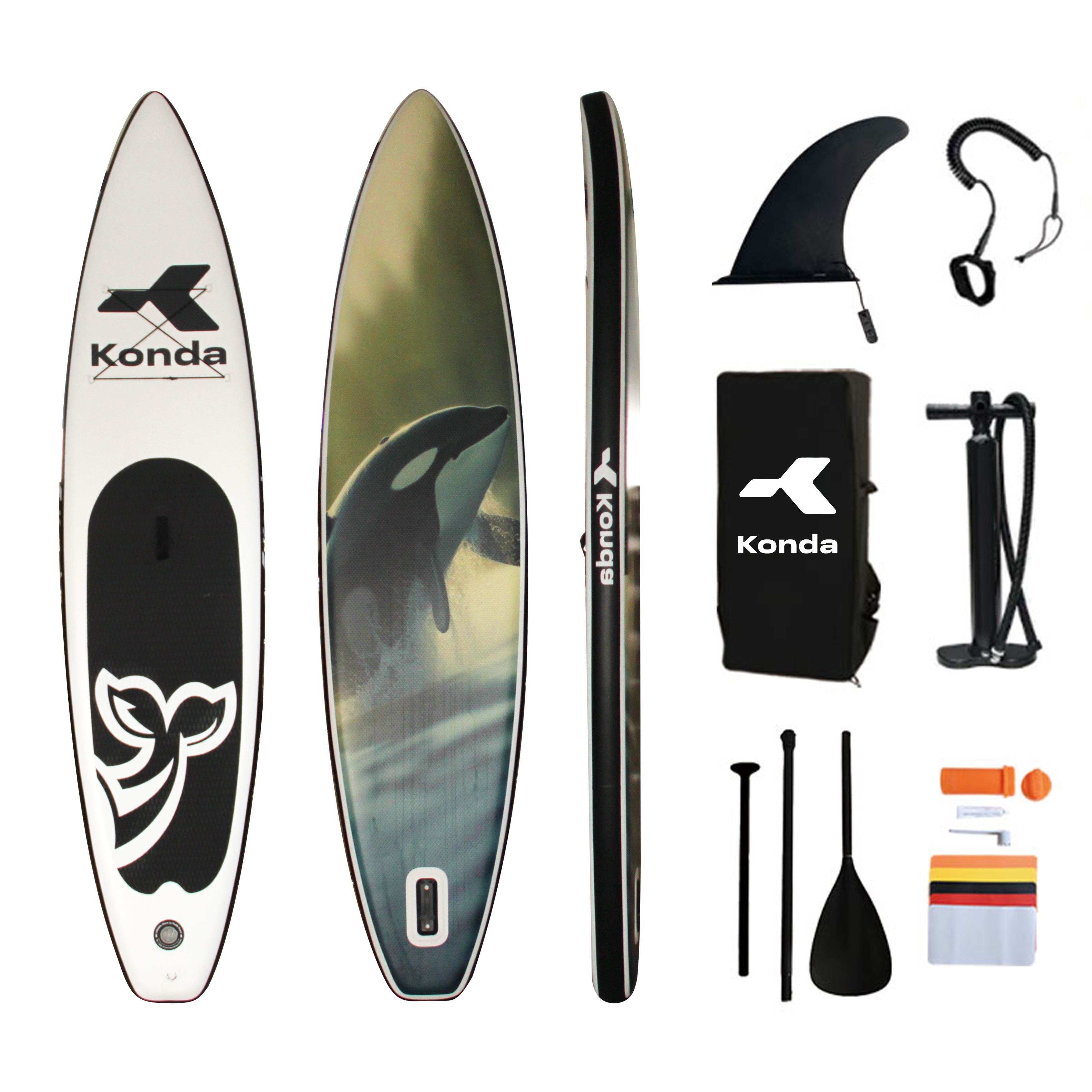 Sup-доска Konda Killer whale 11,6', 350x78x15 см, до 200 кг, в комплекте, KND1403