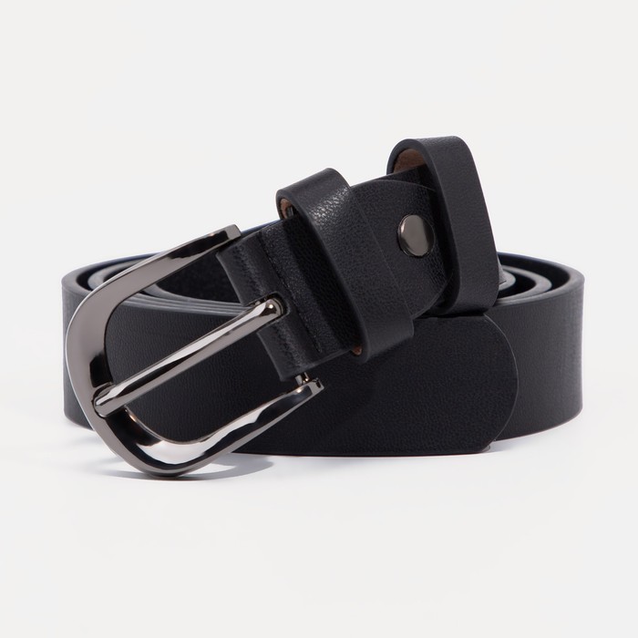 

Ремень женский NoBrand 9285641 чёрный, 115 см, Черный, 9285641