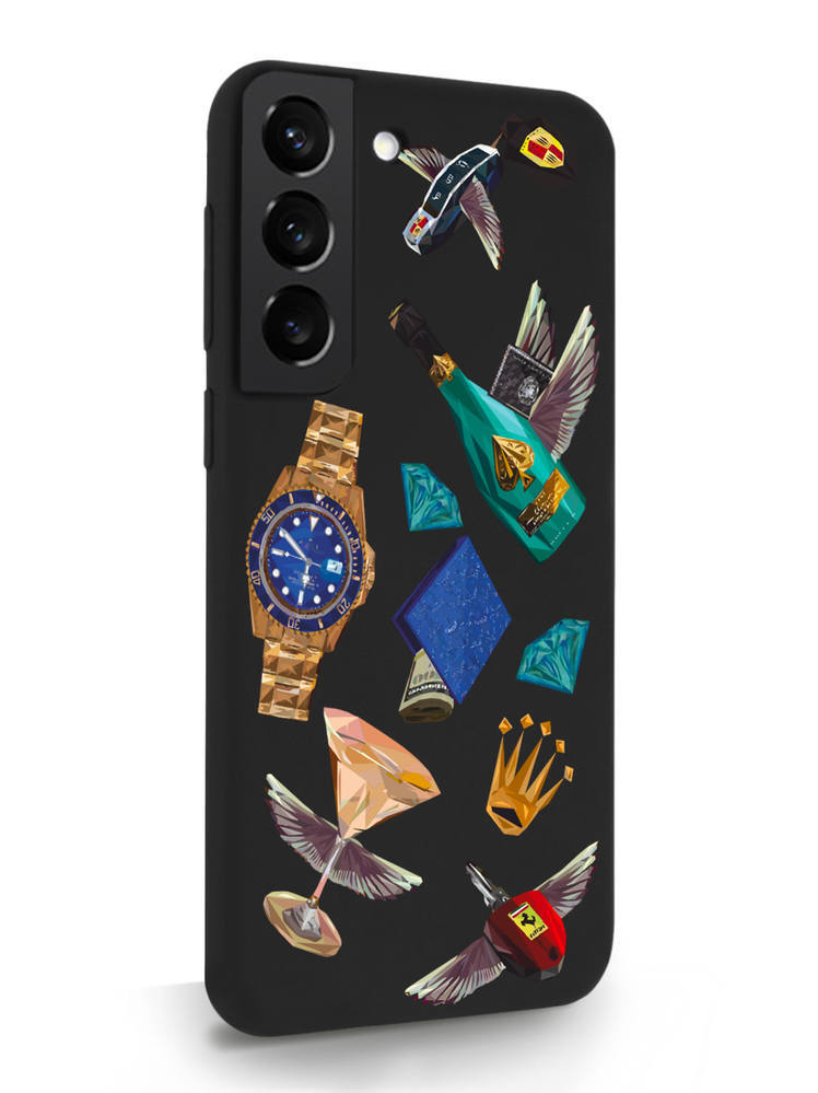 фото Чехол musthavecase для samsung galaxy s22 luxury lifestyle черный