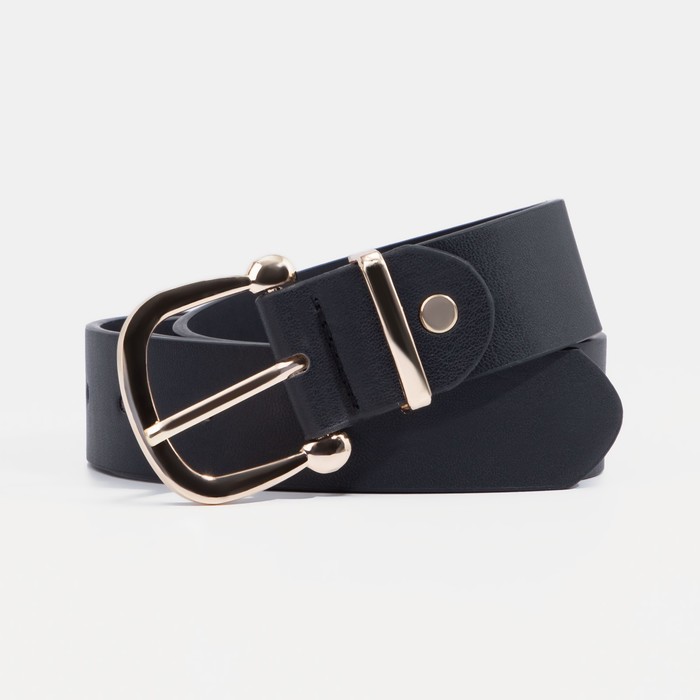 

Ремень женский NoBrand 9285646 чёрный, 115 см, Черный, 9285646