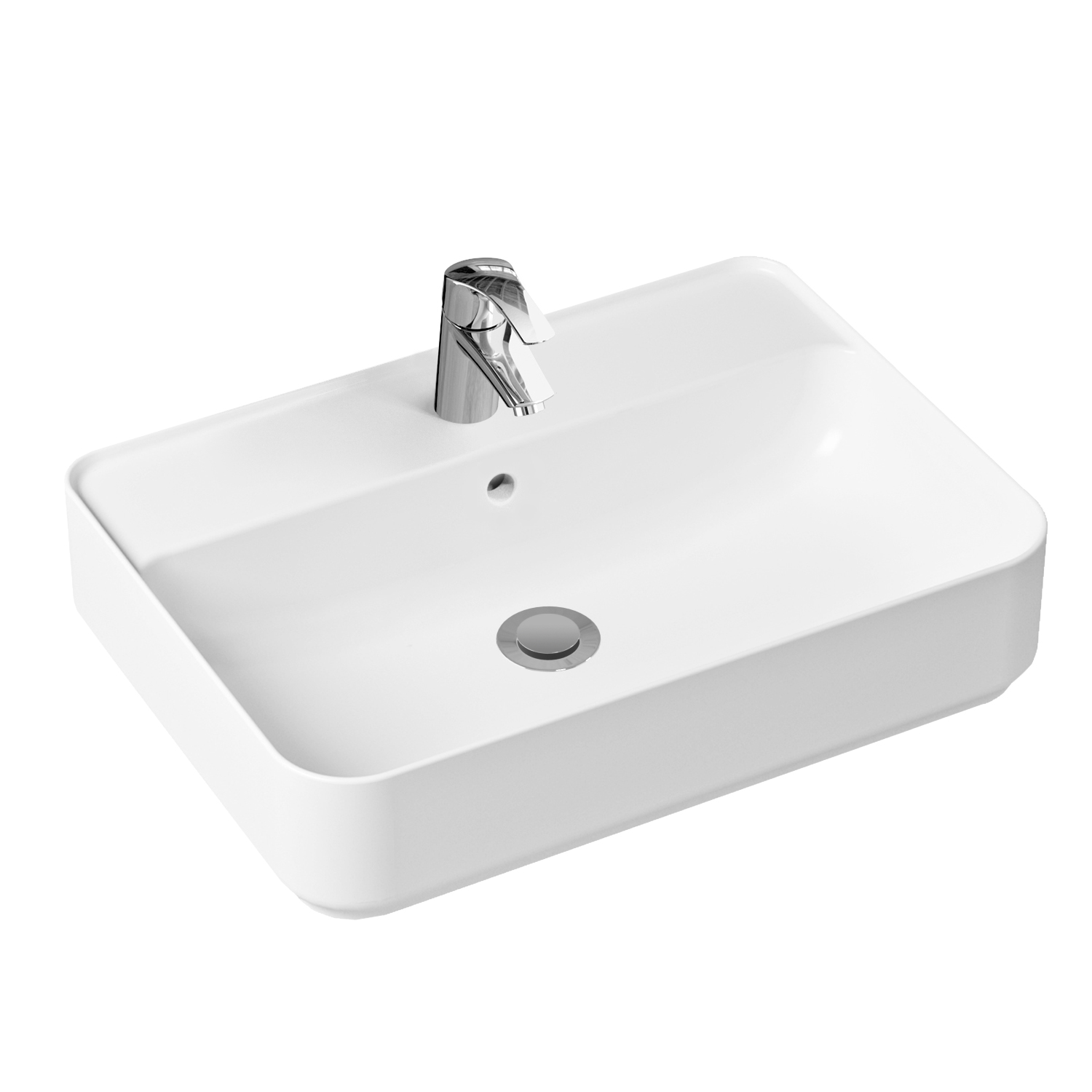 

Комплект 2 в 1 Lavinia Boho Bathroom Sink Slim 21510429, накладная раковина 60 см