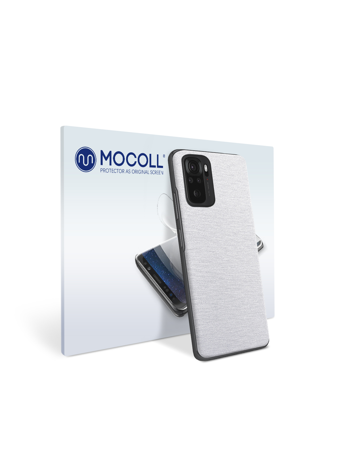 

Пленка защитная MOCOLL для задней панели Xiaomi Redmi Note 10 Pro Металлик Серебристый