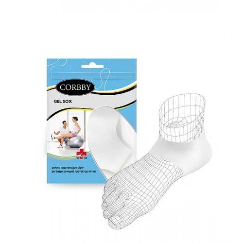 Гелевые носки для пяток Corbby GEL SOX