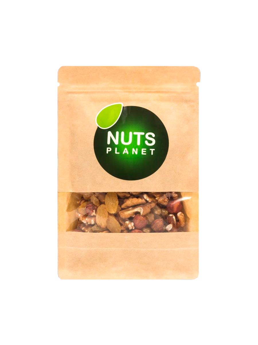 Ореховая смесь NutsPlanet Сила (Изюм, фундук, грецкий орех) 300 г