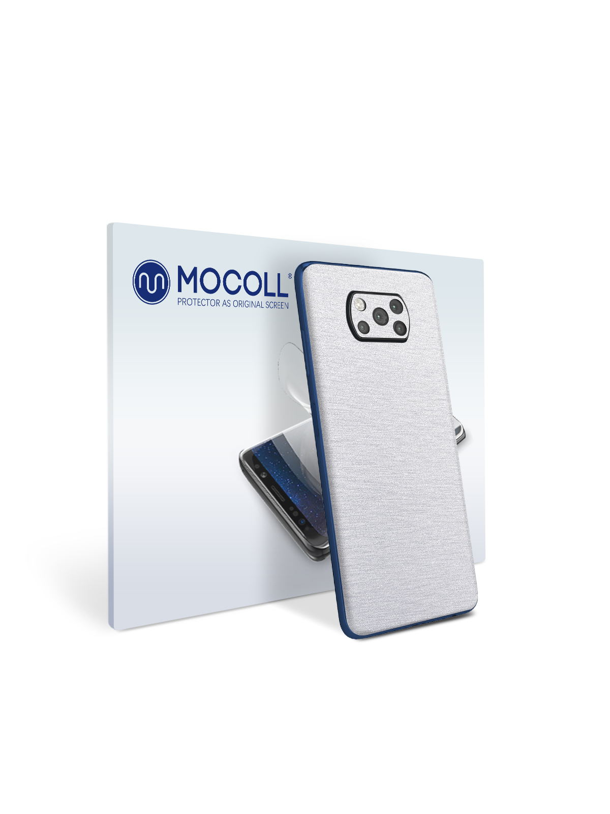 

Пленка защитная MOCOLL для задней панели Xiaomi Poco X3 NFC Металлик Серебристый