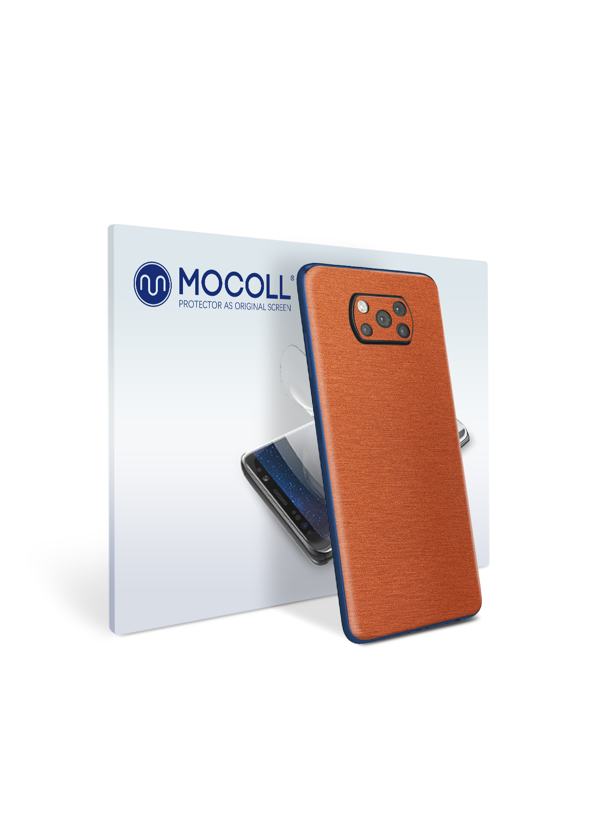 

Пленка защитная MOCOLL для задней панели Xiaomi Poco X3 NFC Металлик Оранжевый