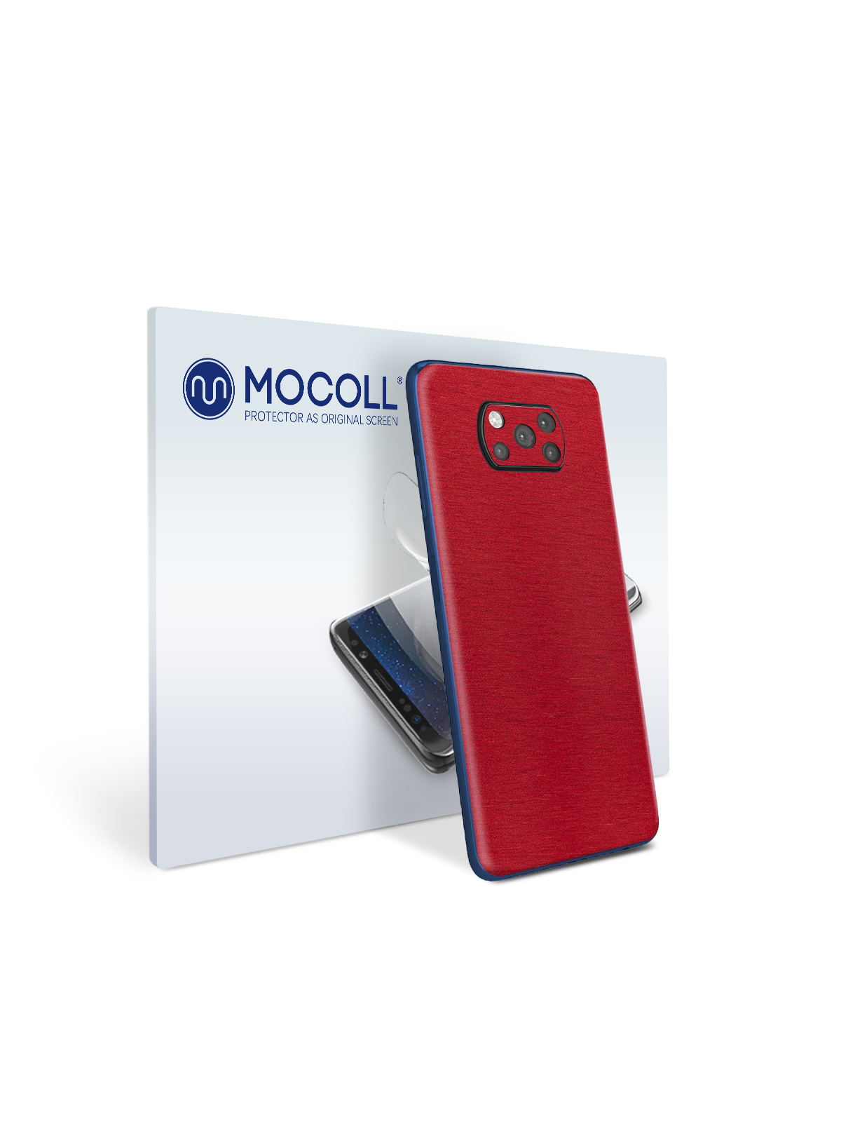 

Пленка защитная MOCOLL для задней панели Xiaomi Poco X3 NFC Металлик Красный