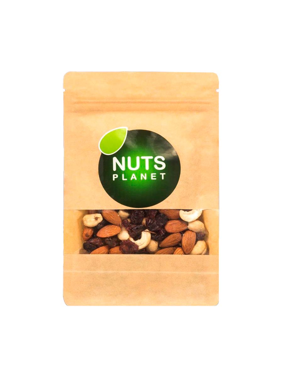 Ореховая смесь NutsPlanet Баланс (Клюква вяленая, миндаль, кешью), 300 г