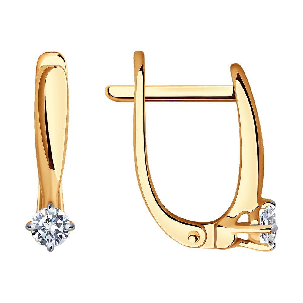 

Серьги из красного золота SOKOLOV Diamonds 1021834, бриллиант, 1021834