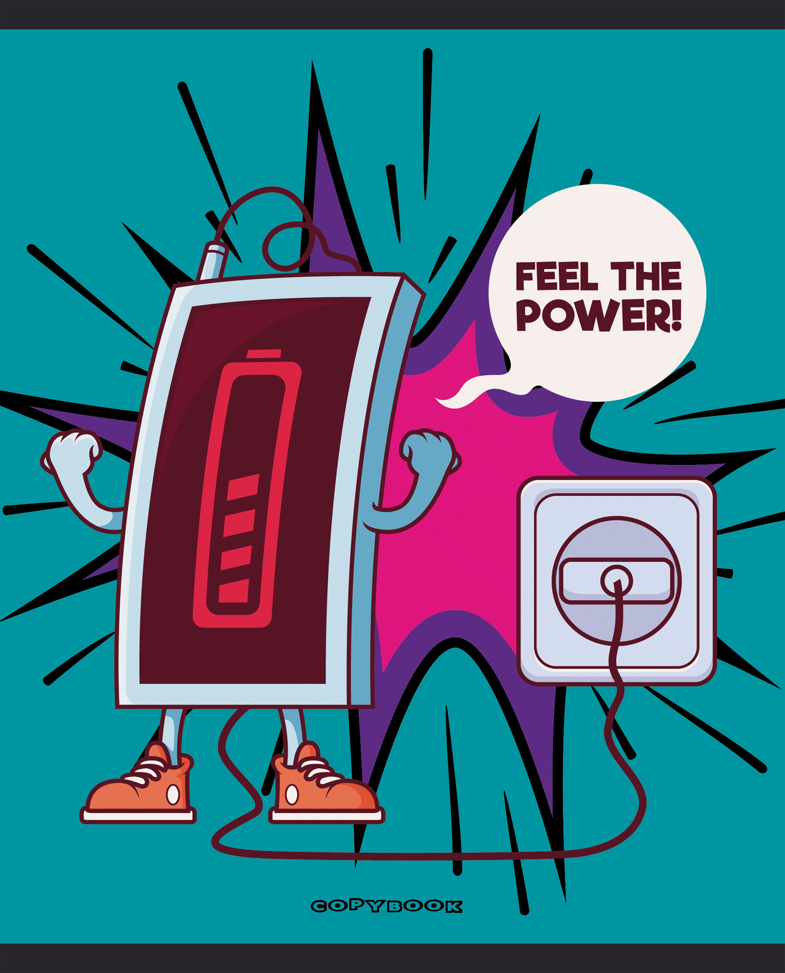 

Тетрадь Full charge Listoff(А5,скрепка,клетка,48л)ТКФ487213