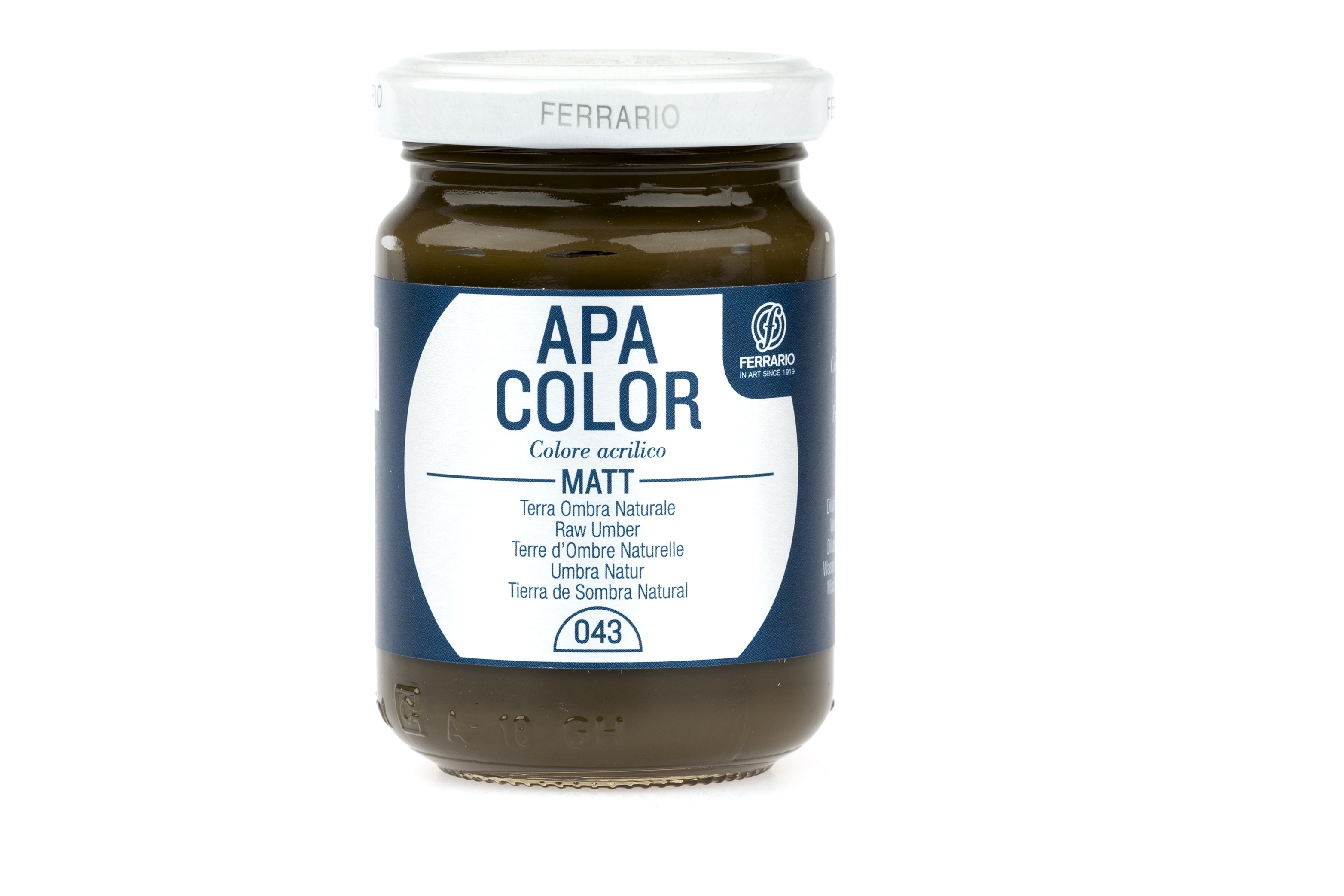 

Акрил Ferrario Apa Color 150 мл № 43 сырая умбра, BA0095AO043
