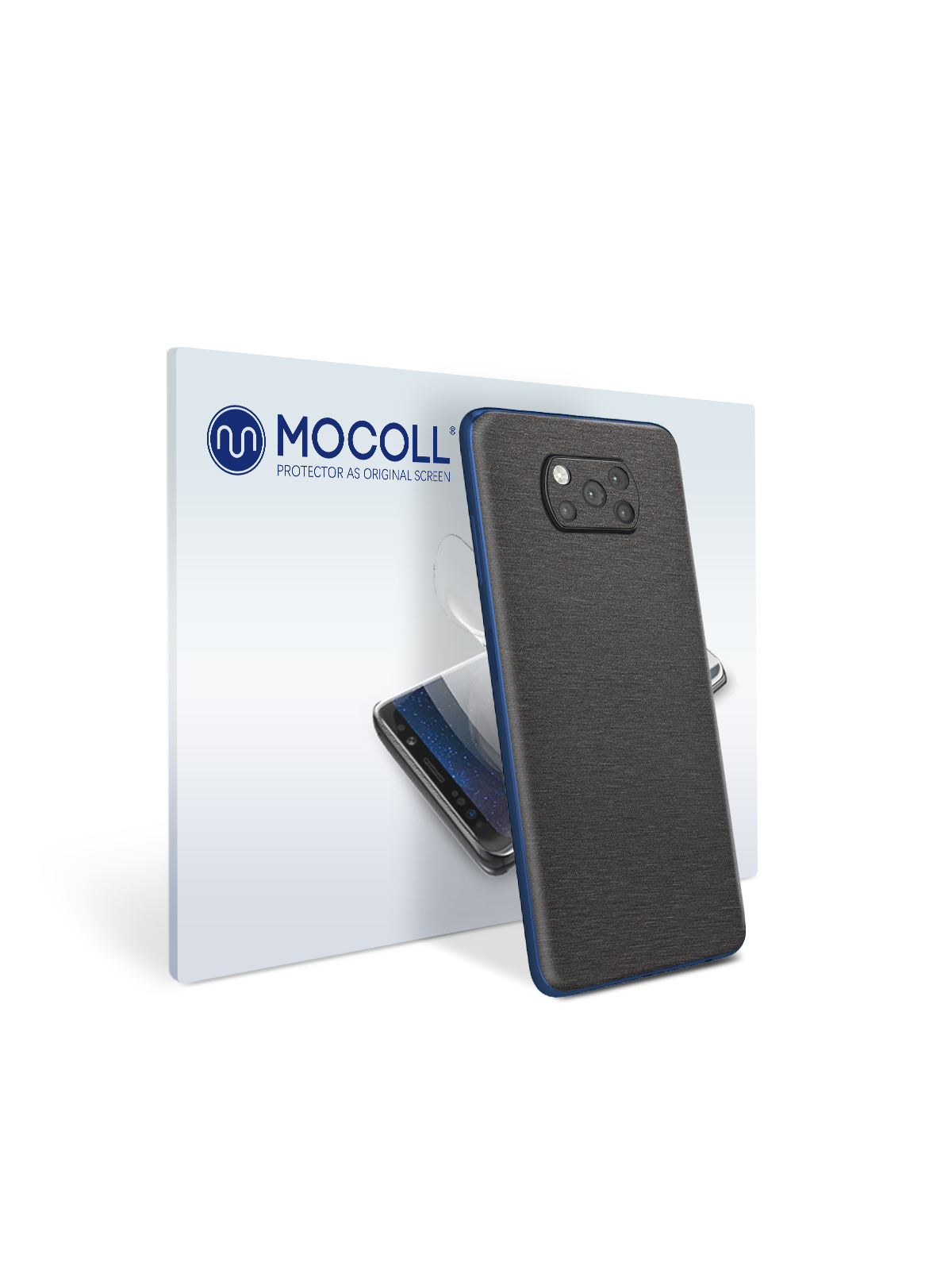 

Пленка защитная MOCOLL для задней панели Xiaomi Poco F3 Металлик Черный