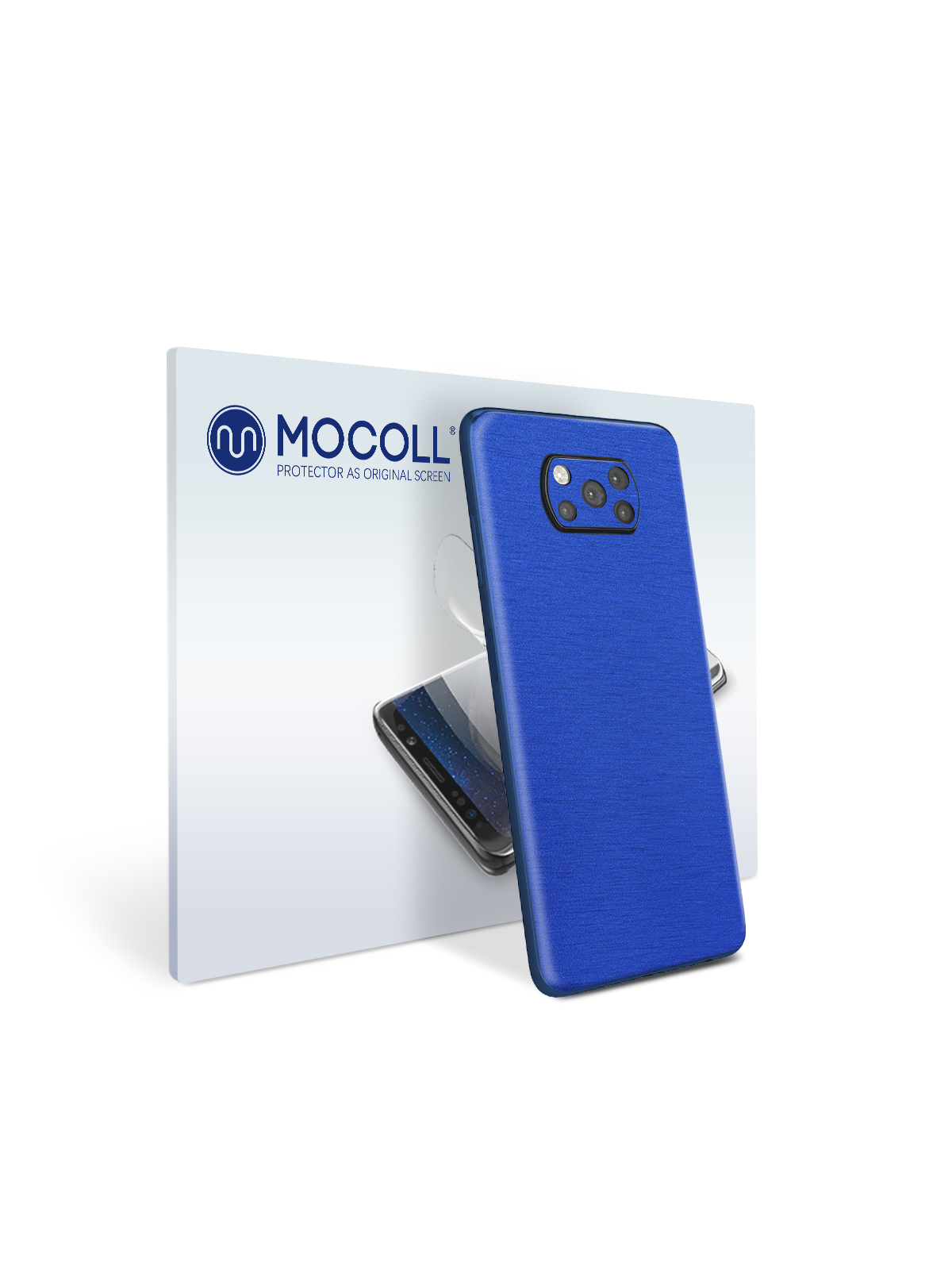 

Пленка защитная MOCOLL для задней панели Xiaomi Poco F3 Металлик Синий