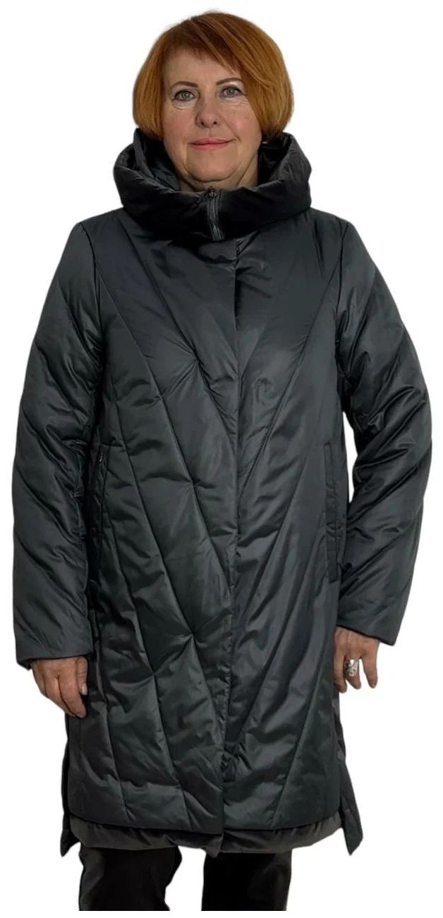 Пальто женское Dosu 3102 зеленое 44 RU