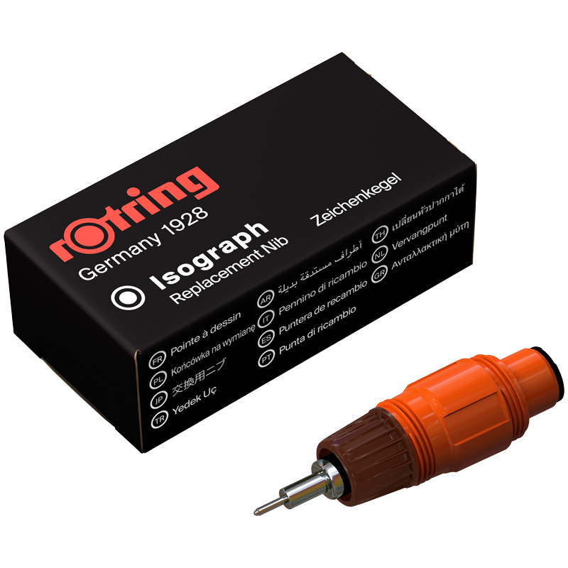 Пишущий элемент для изографа Rotring 1.0 мм, картонная упаковка