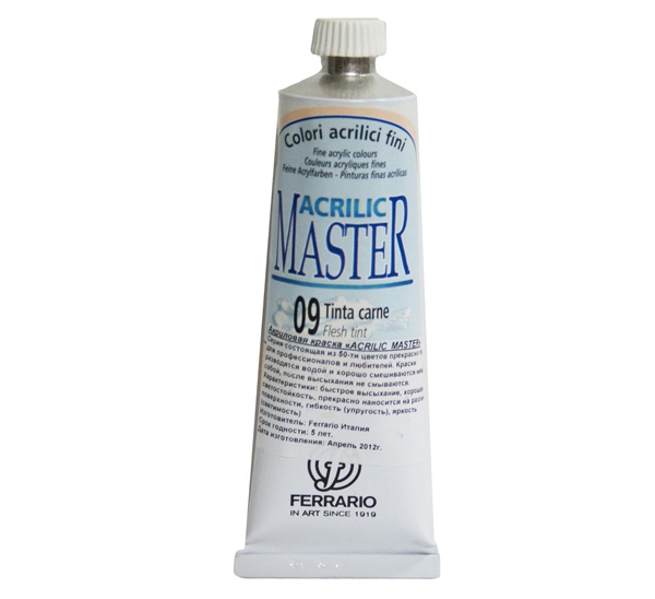 

Акрил Ferrario Acrilic Master 60 мл № 09 телесный, BM09760CO09