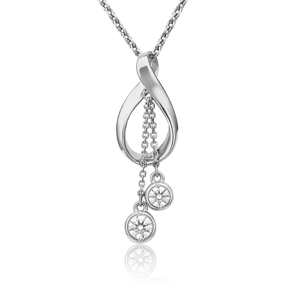 

Бегунок из белого золота PLATINA jewelry 03-3058-00-501-1120-38, Swarovski, 03-3058-00-501-1120-38