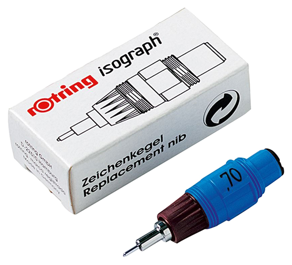 

Rotring Перо изографа Rotring, толщина линии 0.1 - 2 мм 0.25 мм