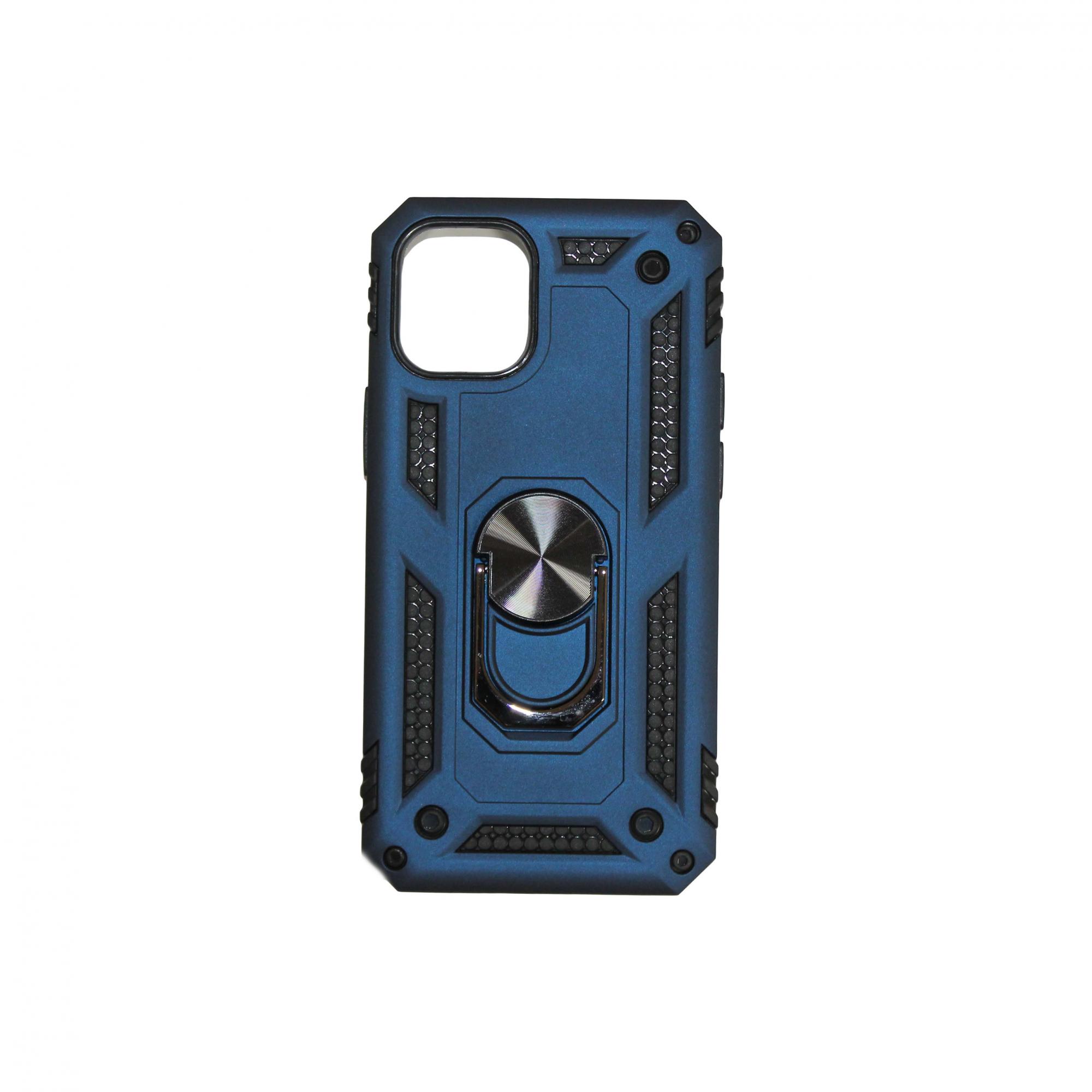 

Чехол для смартфона IPhone 12 Pro, синий с кольцом, 1872