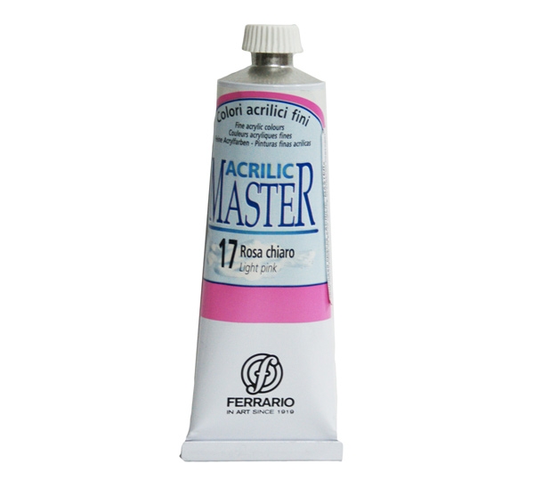 

Акрил Ferrario Acrilic Master 60 мл № 17 розовый светлый, BM09760CO17