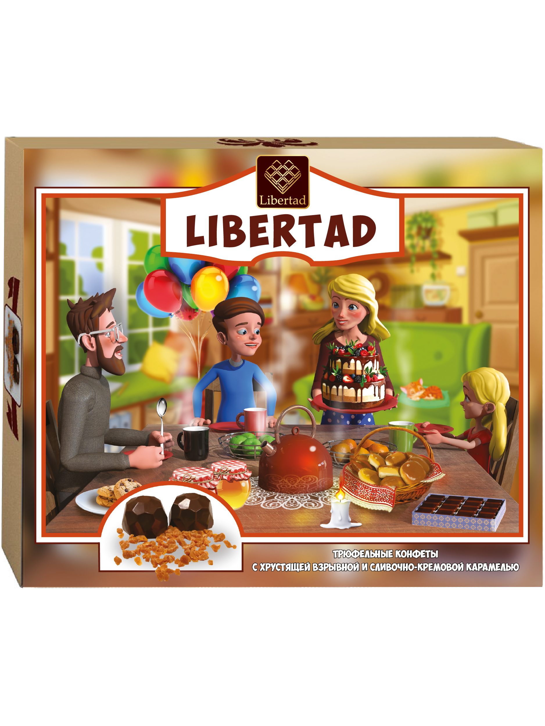 

Трюфельные конфеты Libertad "Libertad" 140г, ТрюфКонфеты