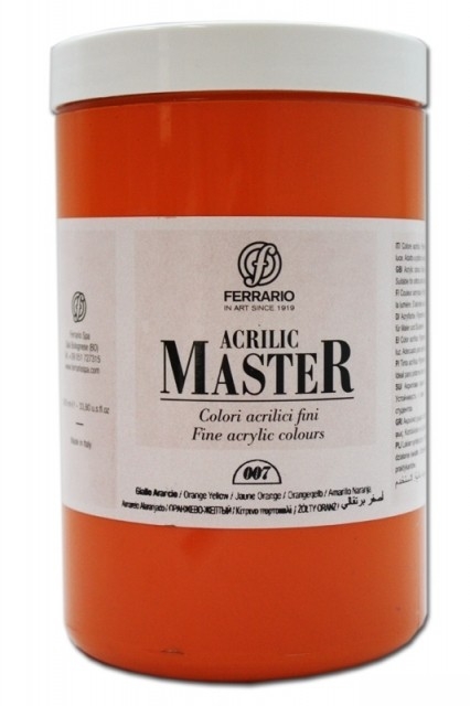 

Акрил Ferrario Acrilic Master 1000 мл № 07 оранжевый жёлтый, BM0979E007