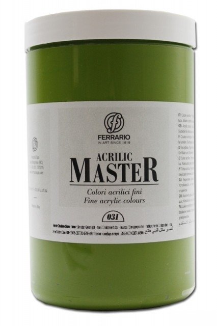 

Акрил Ferrario Acrilic Master 1000 мл № 31 киноварь зелёная светлая, BM0979E031