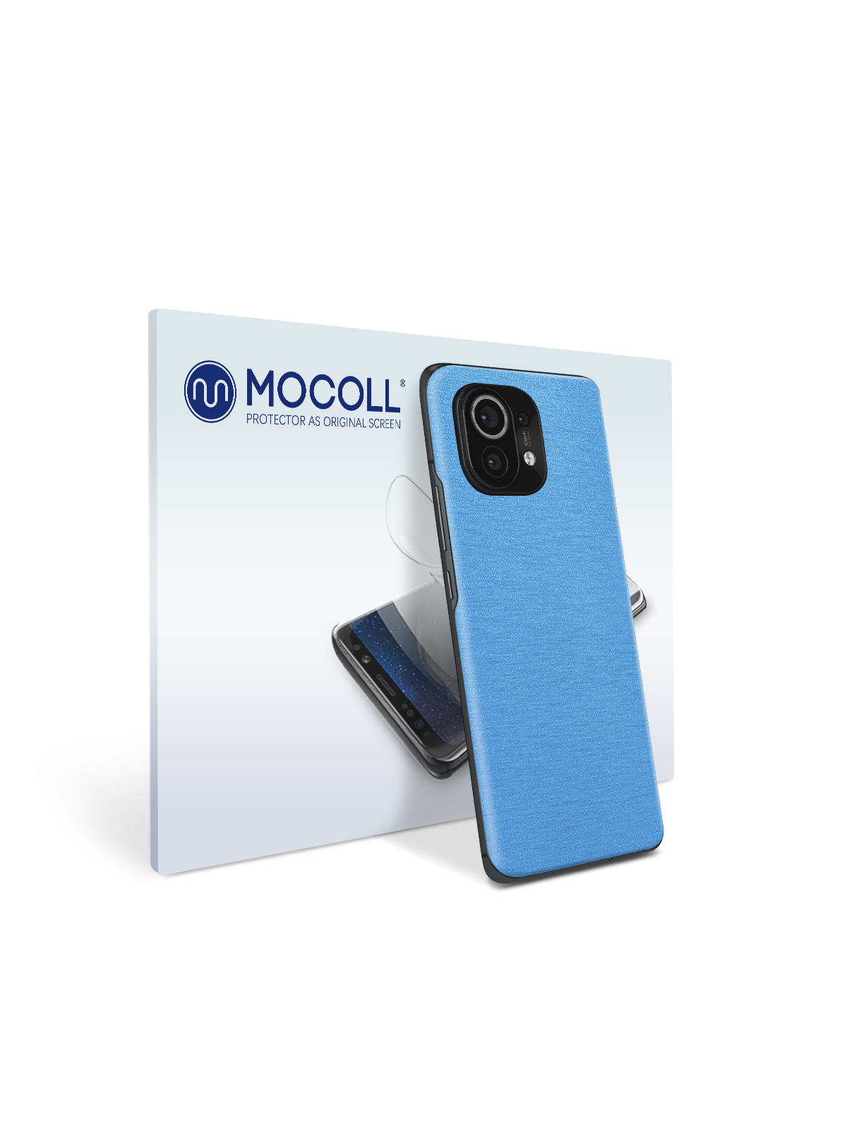 

Пленка защитная MOCOLL для задней панели Xiaomi Mi 11Pro Металлик Голубой