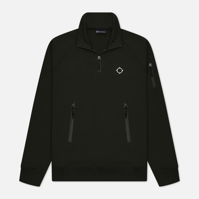 Мужская толстовка MA.Strum Tech Funnel Quarter Zip оливковый, Размер XXL