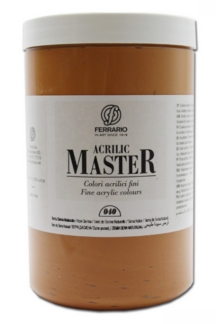 

Акрил Ferrario Acrilic Master 1000 мл № 40 сиена натуральная, BM0979E040