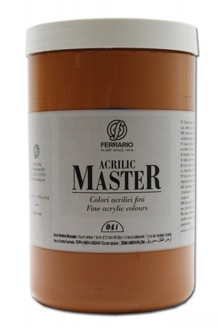

Акрил Ferrario Acrilic Master 1000 мл № 41 оранжевый марс, BM0979E041