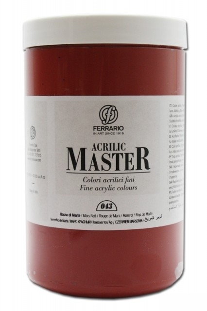 

Акрил Ferrario Acrilic Master 1000 мл № 43 красный марс, BM0979E043