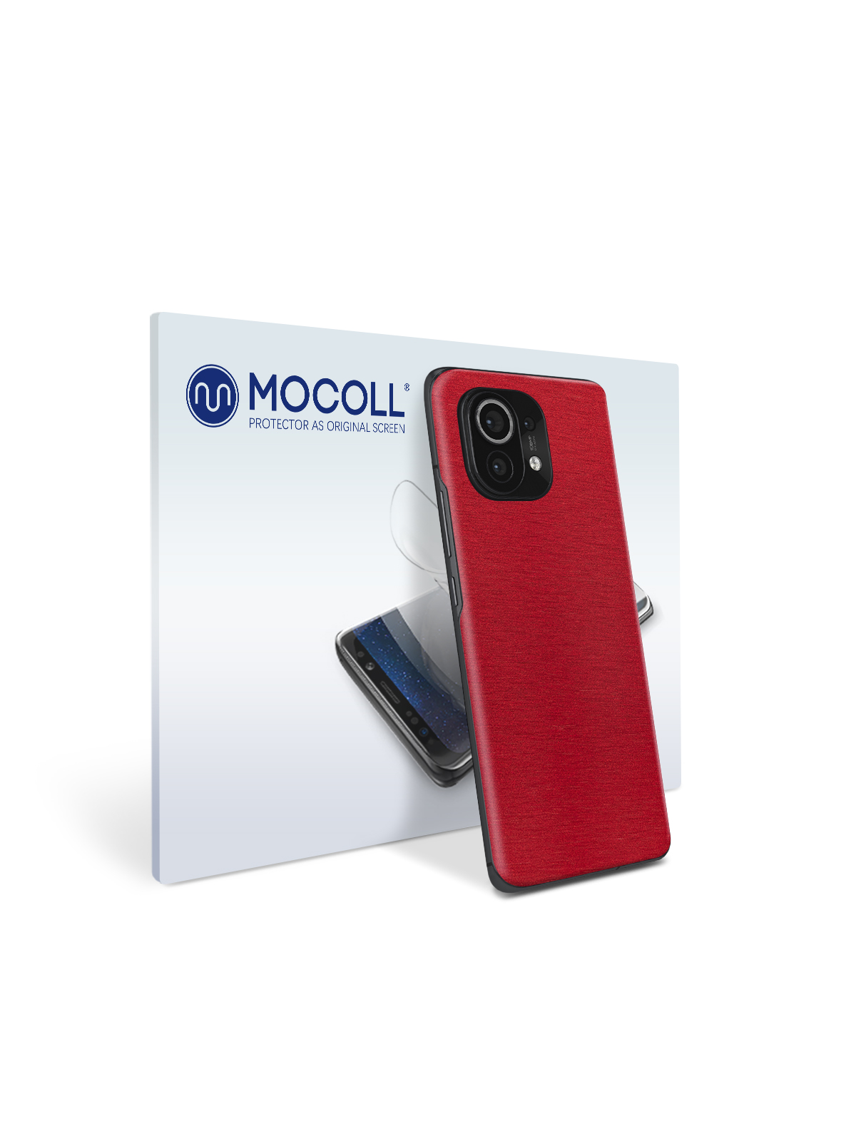 

Пленка защитная MOCOLL для задней панели Xiaomi Mi 11Lite Металлик Красный