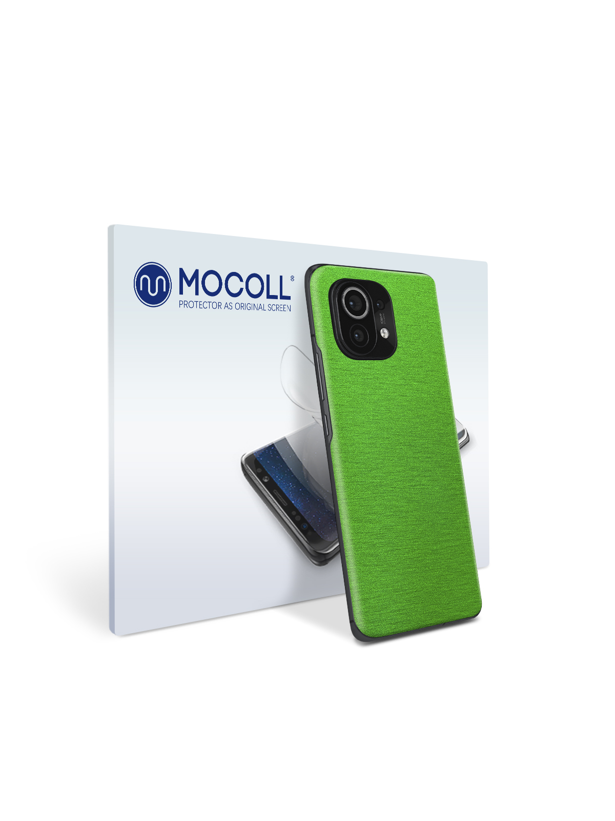 

Пленка защитная MOCOLL для задней панели Xiaomi Mi 11Lite Металлик Зеленый