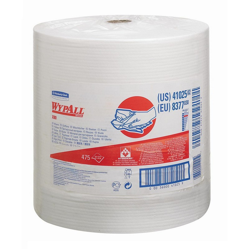 Салфетки для уборки Kimberly-Clark WYPALLxX80WHLROLL1P 1X475 белые 34х315см 18665₽